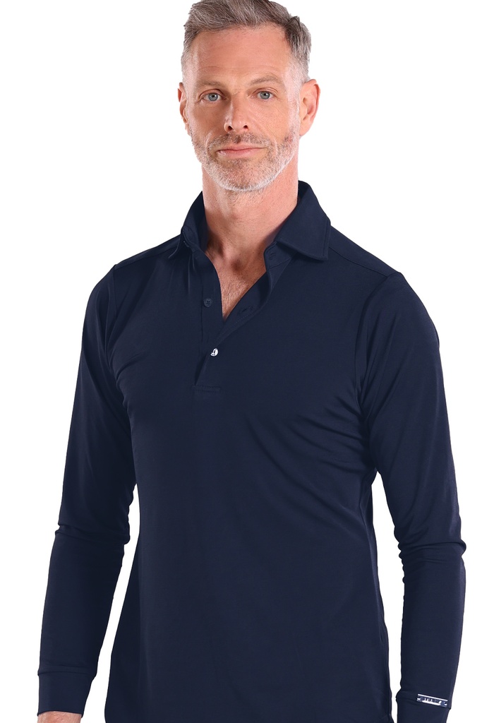Men's dance Polo "MARIO" blau